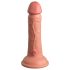King Cock Elite 6 - vibrator realist 15 cm (natural închis)
