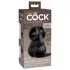 King Cock Crown Jewels - inel vibratoare pentru penis (negru)