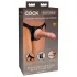 King Cock Elite - strap-on pentru începători - dildo realist - culoare naturală