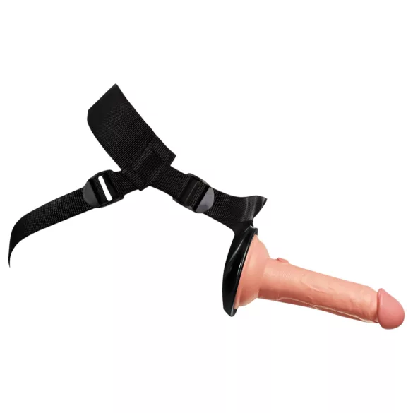 King Cock Elite - strap-on pentru începători - dildo realist - culoare naturală