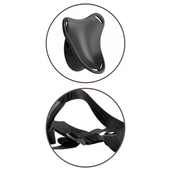 King Cock Elite - strap-on pentru începători - dildo realist - culoare naturală