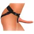 King Cock Elite Comfy - dildo cu ham pentru strap-on - culoare natur închis