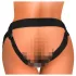 King Cock Elite Comfy - dildo cu ham pentru strap-on - culoare natur închis