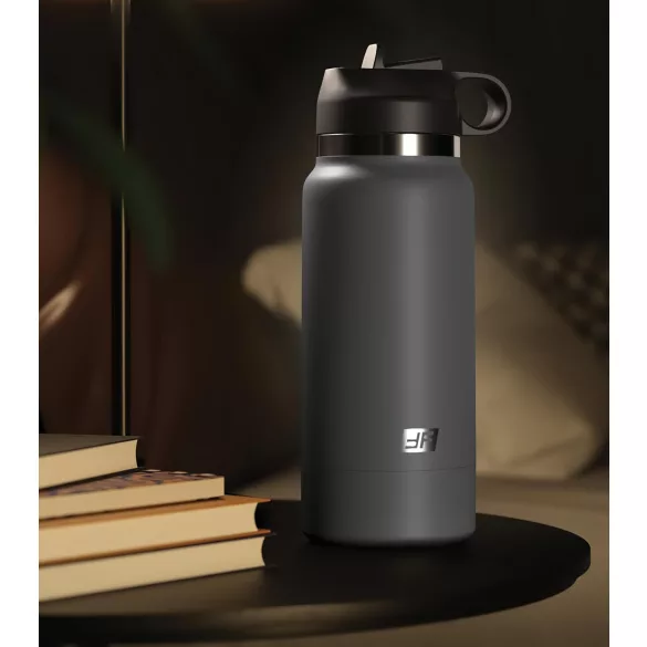 PDX - Fuck Flask Secret Delight - vulvă artificială în sticlă (negru-natural)