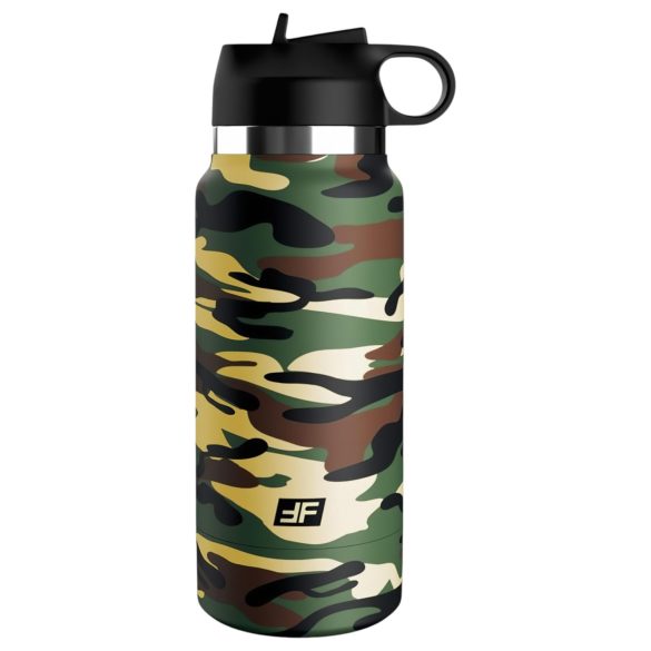 Fap Flask Happy Camper - masturbator discret - sticlă verde-negru