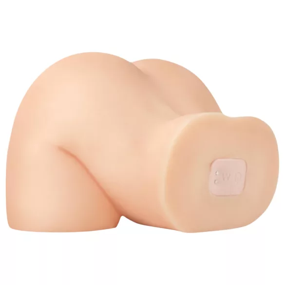PDX Elite - masturbator 2în1 cu vibrații - culoare naturală