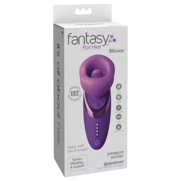 Fantasy For Her - vibrator cu stimulare orală și aspirație - mov