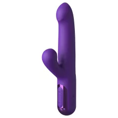   Fantasy For Her - vibrator împingător 2 în 1 și stimulent clitoridian (mov)