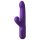 Fantasy For Her - Vibrator 2în1 cu funcție de împingere și stimulare clitoris (mov)