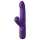Fantasy For Her - vibrator împingător 2 în 1 și stimulent clitoridian (mov)