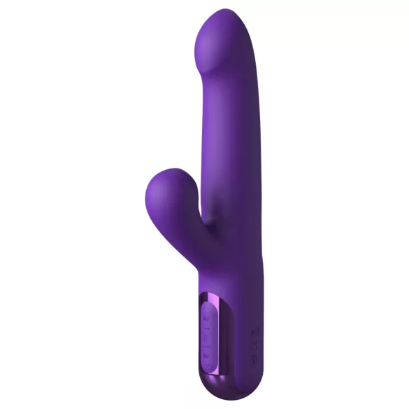 Fantasy For Her - vibrator împingător 2 în 1 și stimulent clitoridian (mov)