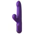 Fantasy For Her - vibrator împingător 2 în 1 și stimulent clitoridian (mov)