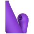 Fantasy For Her - Vibrator 2în1 cu funcție de împingere și stimulare clitoris (mov)