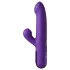 Fantasy For Her - vibrator împingător 2 în 1 și stimulent clitoridian (mov)