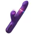 Fantasy For Her - vibrator împingător 2 în 1 și stimulent clitoridian (mov)