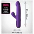Fantasy For Her - vibrator împingător 2 în 1 și stimulent clitoridian (mov)