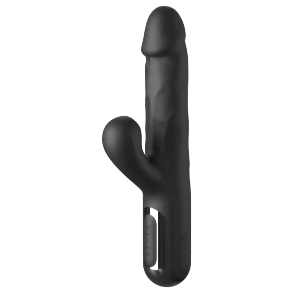 Fetish - vibrator împingător cu 3 motoare (negru)