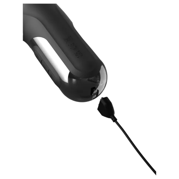 Fetish - vibrator împingător cu 3 motoare (negru)