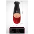 PDX Elite Fuck-O-Mat Pro XL - masturbator vibrator cu aspirație stimulată (negru)