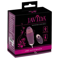 Javida - ou vibrator rotativ cu bile și telecomandă (mov)