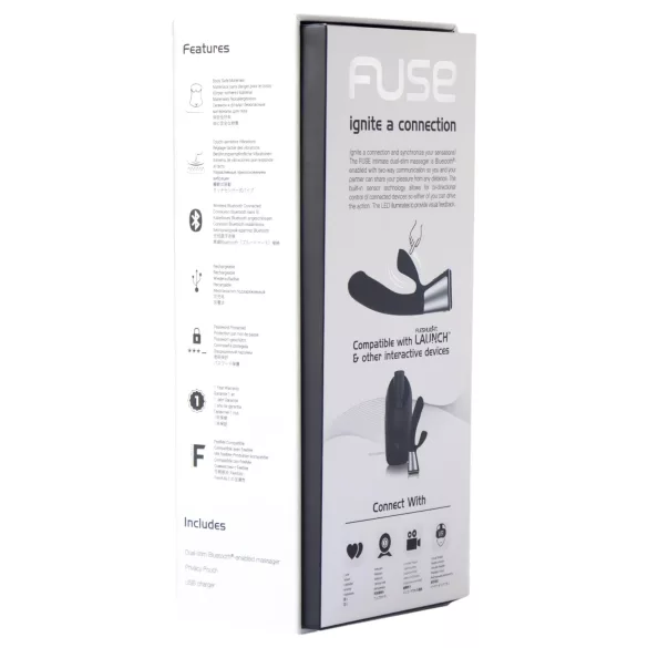 Fleshlight OhMiBod Kiiroo - vibrator cu braț pentru clitoris controlat prin aplicație (negru)