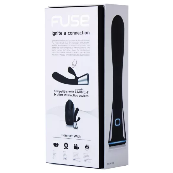 Fleshlight OhMiBod Kiiroo - vibrator cu braț pentru clitoris controlat prin aplicație (negru)