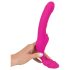 Strepless Strap-On - vibrator cu bretele (roz)