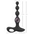 Black Velvets - vibrator anal cu bile - silicon negru
