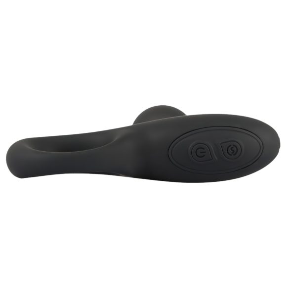 Black Velvets - vibrator anal cu bile - silicon negru