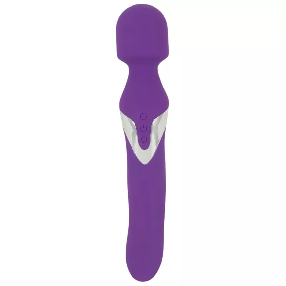 Javida - vibrator masaj 2în1 cu perle - silicon mov