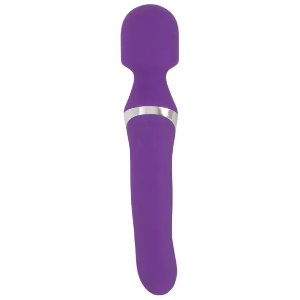 Javida - vibrator masaj 2în1 cu perle - silicon mov