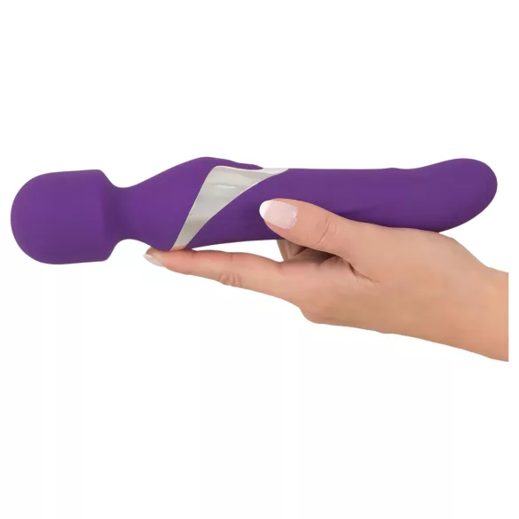 Javida - vibrator masaj 2în1 cu perle - silicon mov