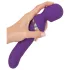 Javida - vibrator masaj 2în1 cu perle - silicon mov