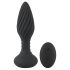 ANOS - vibrator anal cu bile rotative - negru