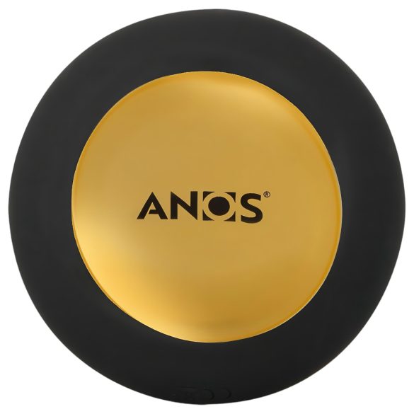 ANOS - vibrator anal cu bile rotative - negru