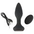 ANOS - vibrator anal cu bile rotative - negru
