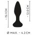 ANOS - vibrator anal cu bile rotative - negru