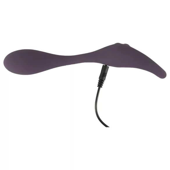 Couples Choice - vibrator dublu cu telecomandă, reîncărcabil - mov