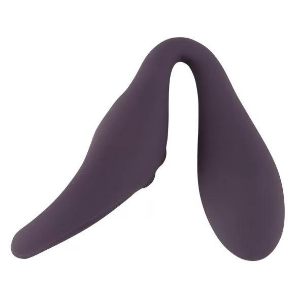 Couples Choice - vibrator dublu cu telecomandă, reîncărcabil - mov