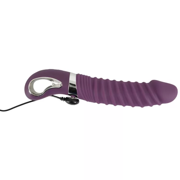SMILE Soft - vibrator reîncărcabil cu încălzire - silicon mov