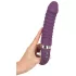SMILE Soft - vibrator reîncărcabil cu încălzire - silicon mov