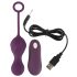 Bile de Dragoste SMILE RC - ou vibrator reîncărcabil cu telecomandă (mov)