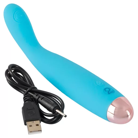 Cuties Mini - vibrator pentru punctul G reîncărcabil, rezistent la apă, turcoaz