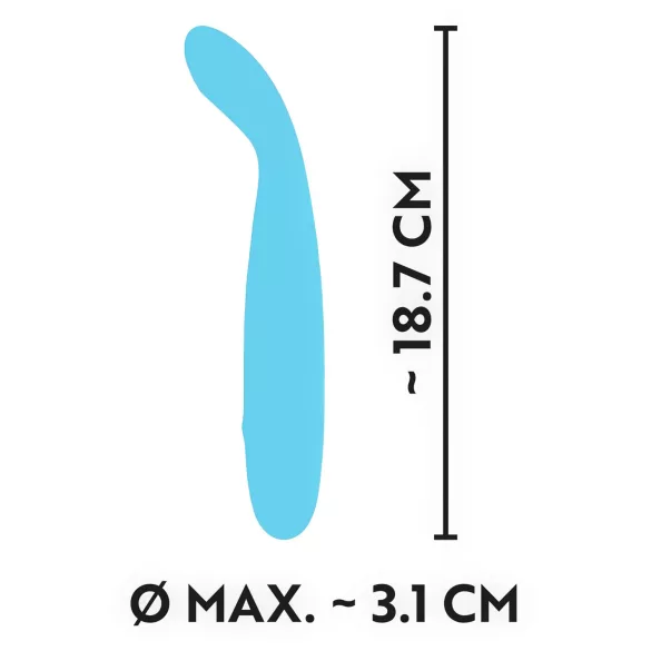 Cuties Mini - vibrator pentru punctul G reîncărcabil, rezistent la apă, turcoaz