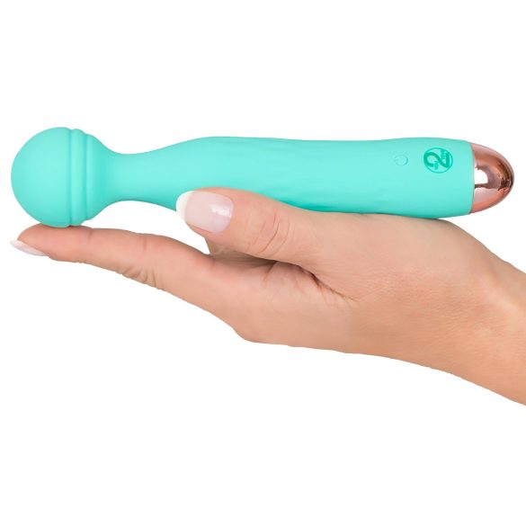 Cuties Mini Wand - reîncărcabil, rezistent la apă, vibrator pentru masaj (verde)