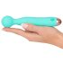 Cuties Mini Wand - reîncărcabil, rezistent la apă, vibrator pentru masaj (verde)