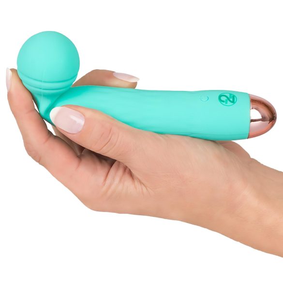 Cuties Mini Wand - reîncărcabil, rezistent la apă, vibrator pentru masaj (verde)