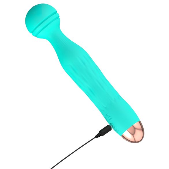 Cuties Mini Wand - reîncărcabil, rezistent la apă, vibrator pentru masaj (verde)