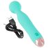 Cuties Mini Wand - reîncărcabil, rezistent la apă, vibrator pentru masaj (verde)
