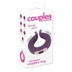   Couples Choice - inel penian vibrator cu 2 motoare, reîncărcabil, mov
